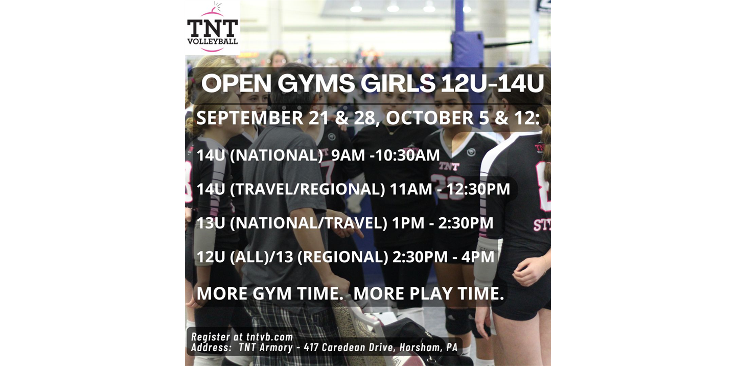 2025 TNT Girls Open Gyms