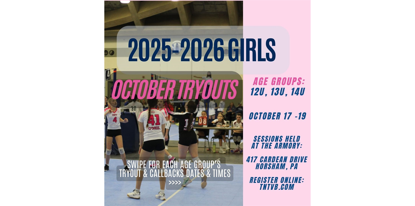 2025-2026 TNT Girls Volleyball 12U-14U