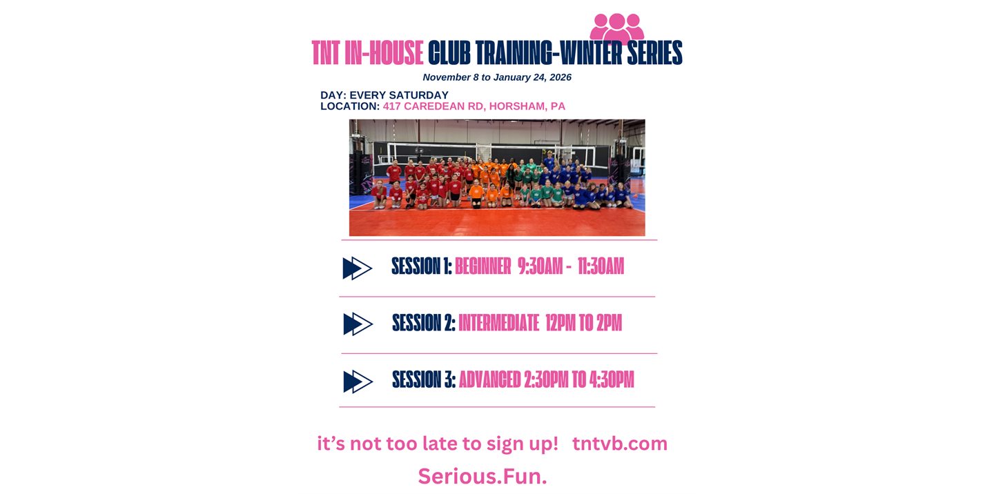 TNT In-House Training Series - Winter Session!