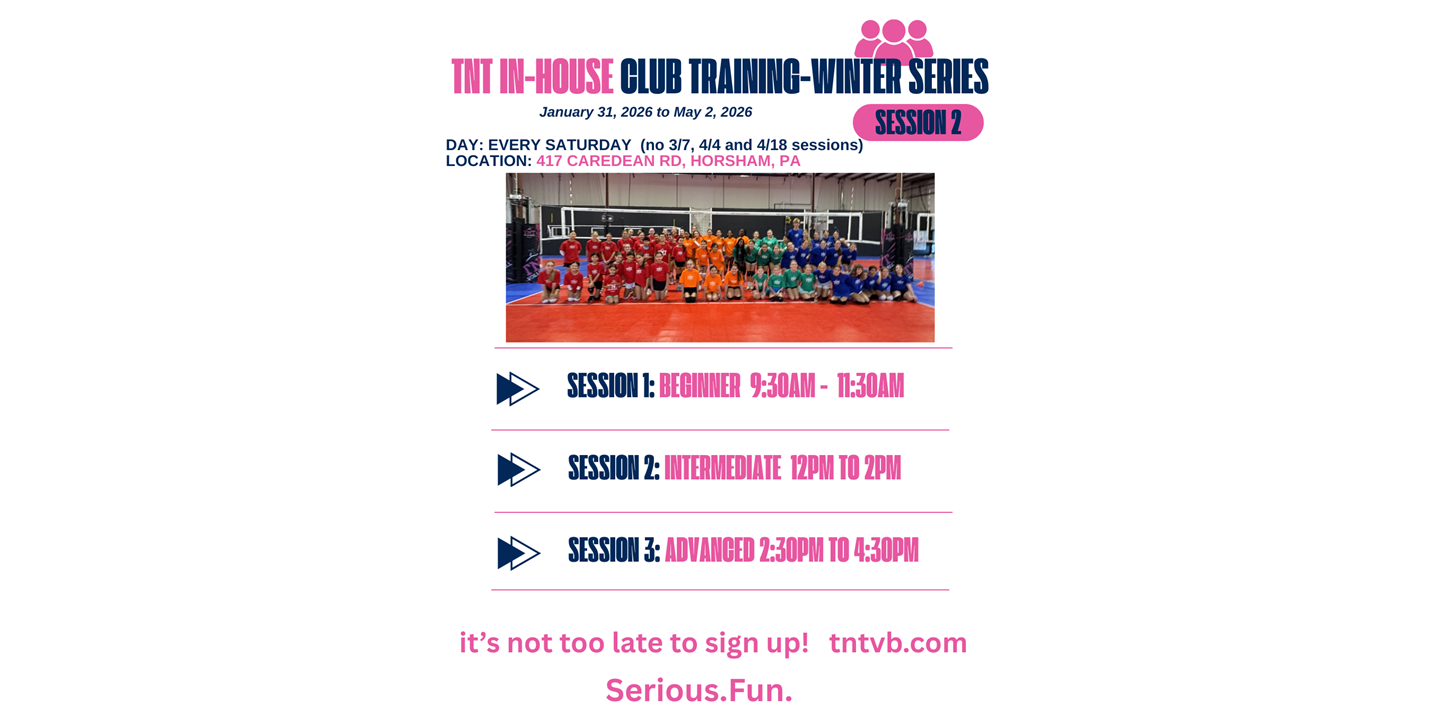 TNT In-House Training Series - Winter Session 2
