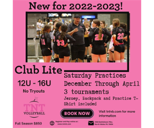 TNT Club-Lite.  New for 2022-2023!